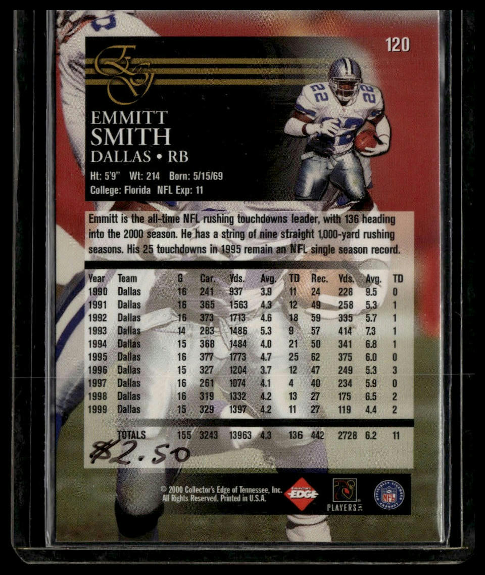 2000 Collector's Edge EG #120 Emmitt Smith