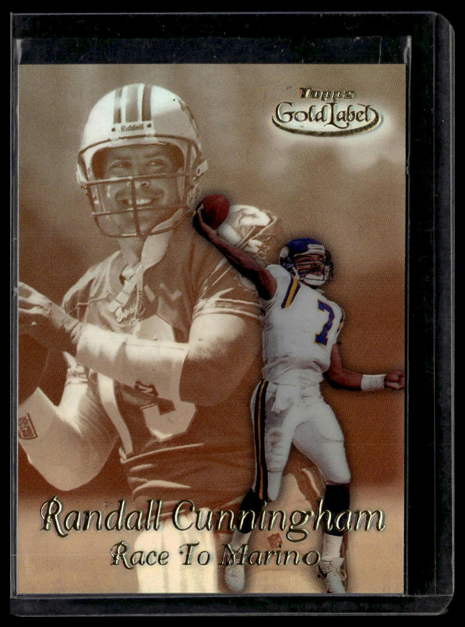 1999 Topps Gold Label #R4 Randall Cunningham Race to... Gold