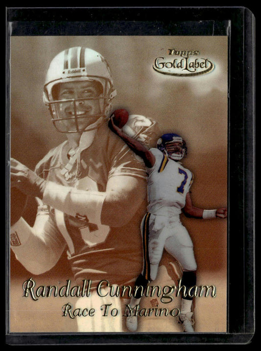 1999 Topps Gold Label #R4 Randall Cunningham Race to... Gold