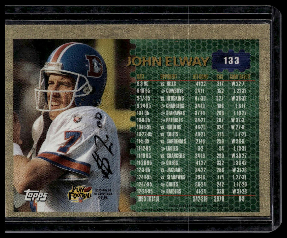 1996 Topps Chrome #133 John Elway
