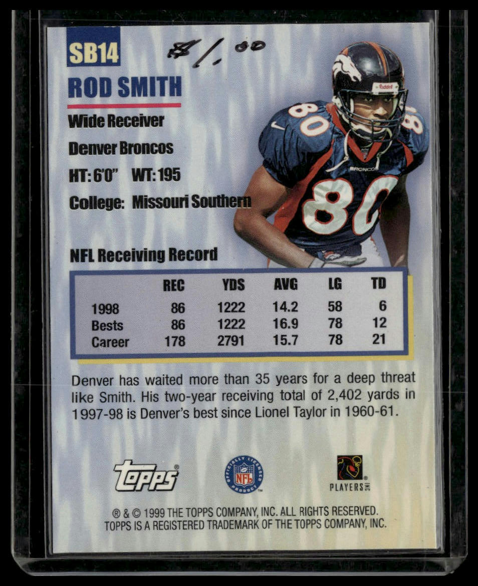 1999 Topps #SB14 Rod Smith Season's Best
