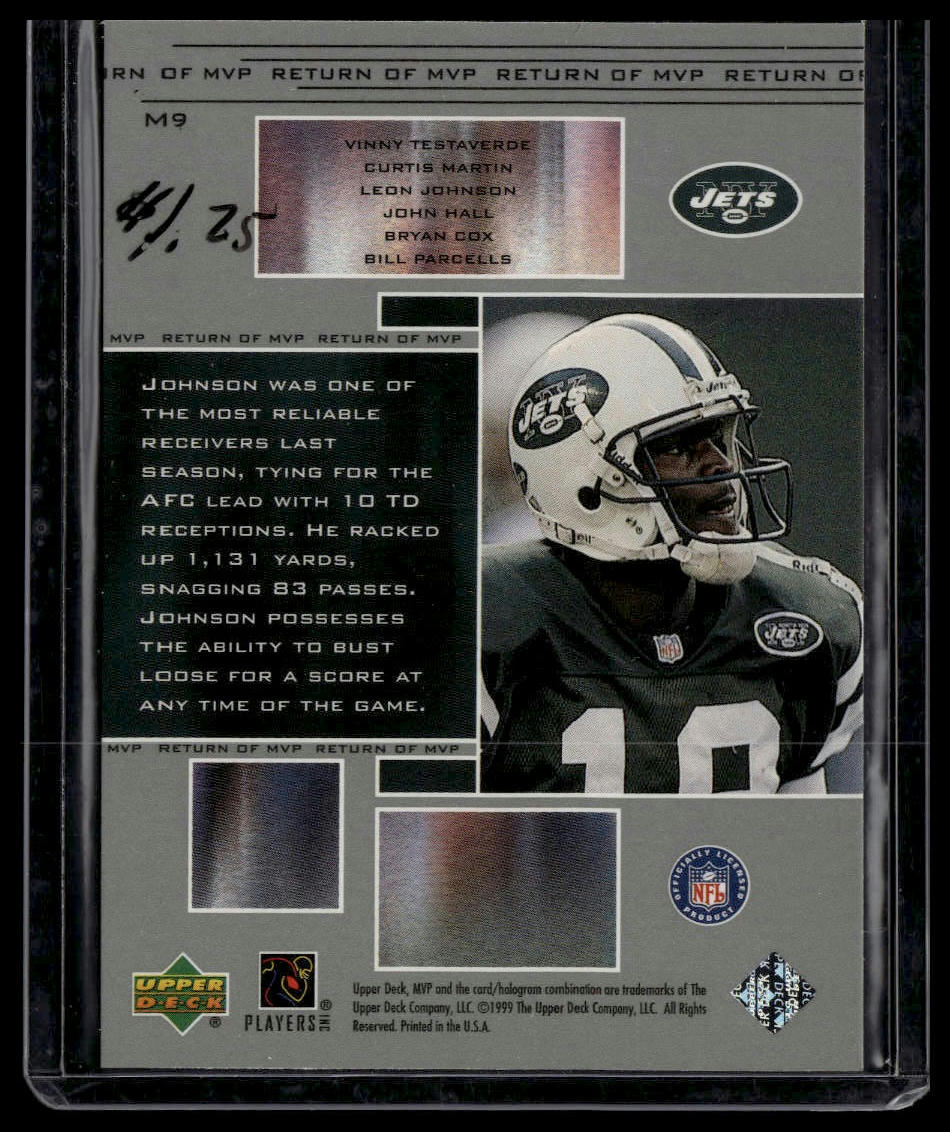 1999 Upper Deck MVP #M9 Keyshawn Johnson MVP Theatre