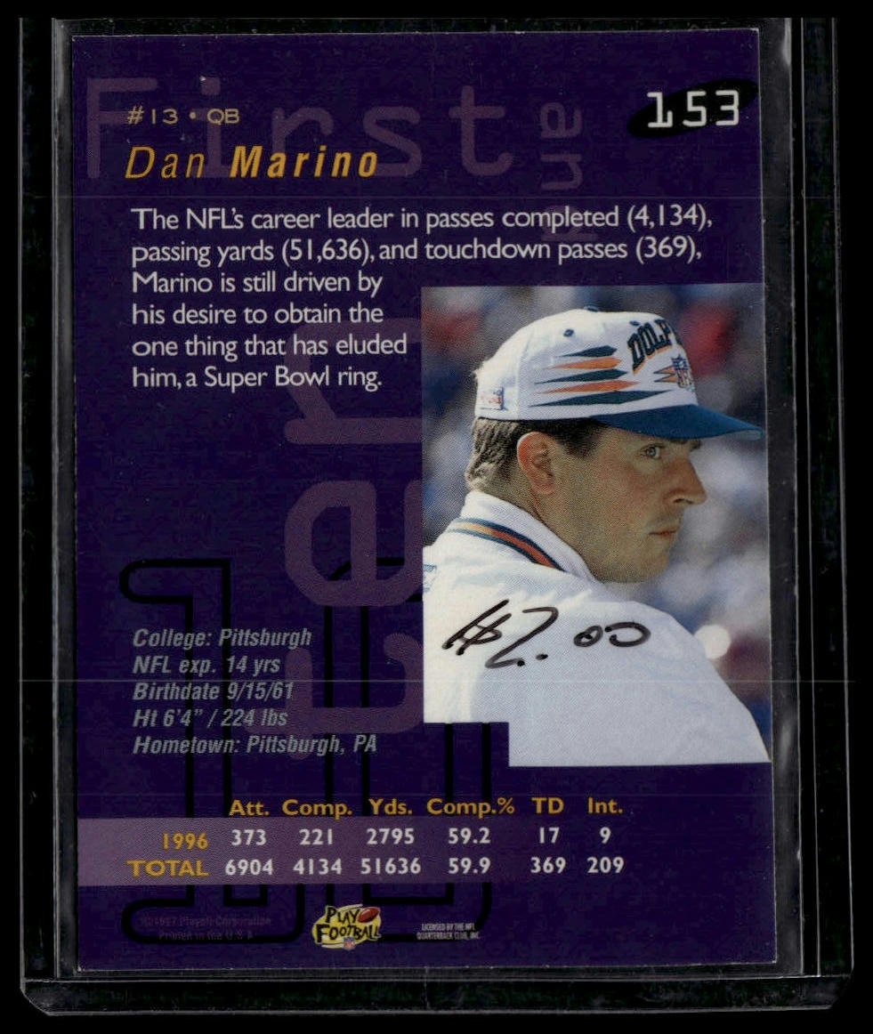 1997 Playoff First & Ten #153 Dan Marino