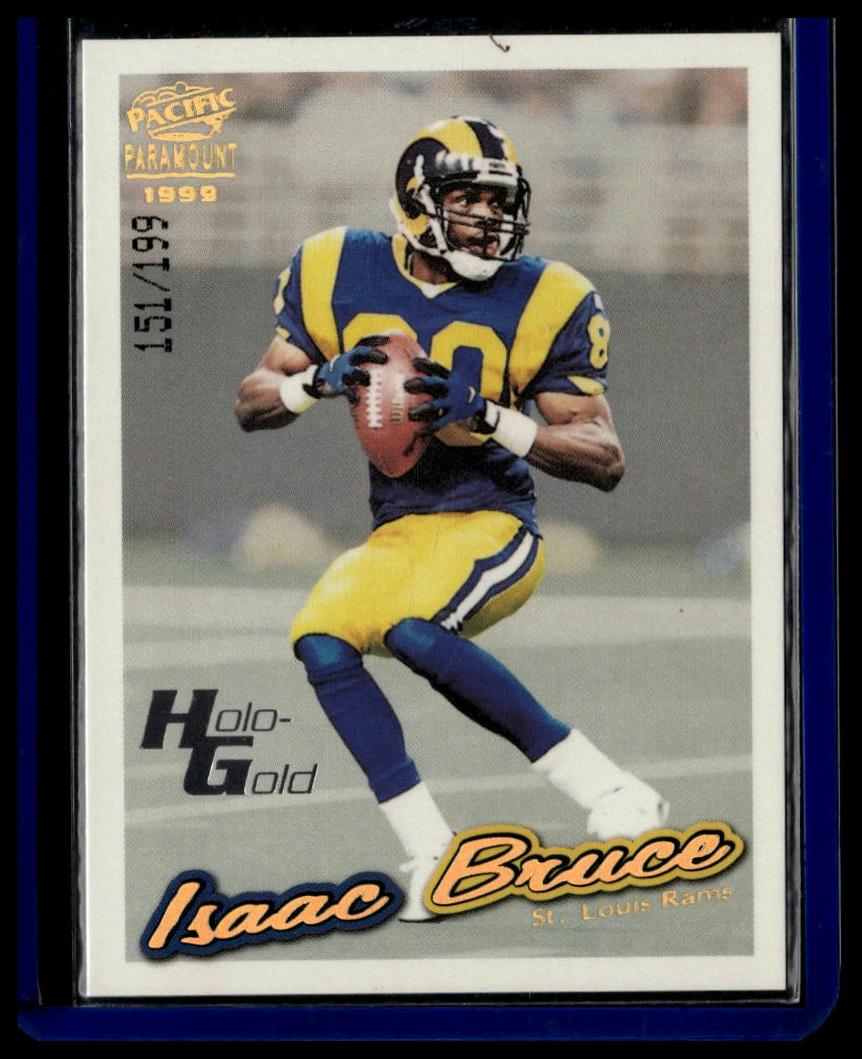 1999 Pacific Paramount #193 Isaac Bruce HoloGold #/199
