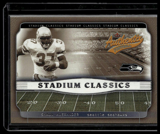 2002 Fleer Authentix #15 SC Shaun Alexander Stadium Classics