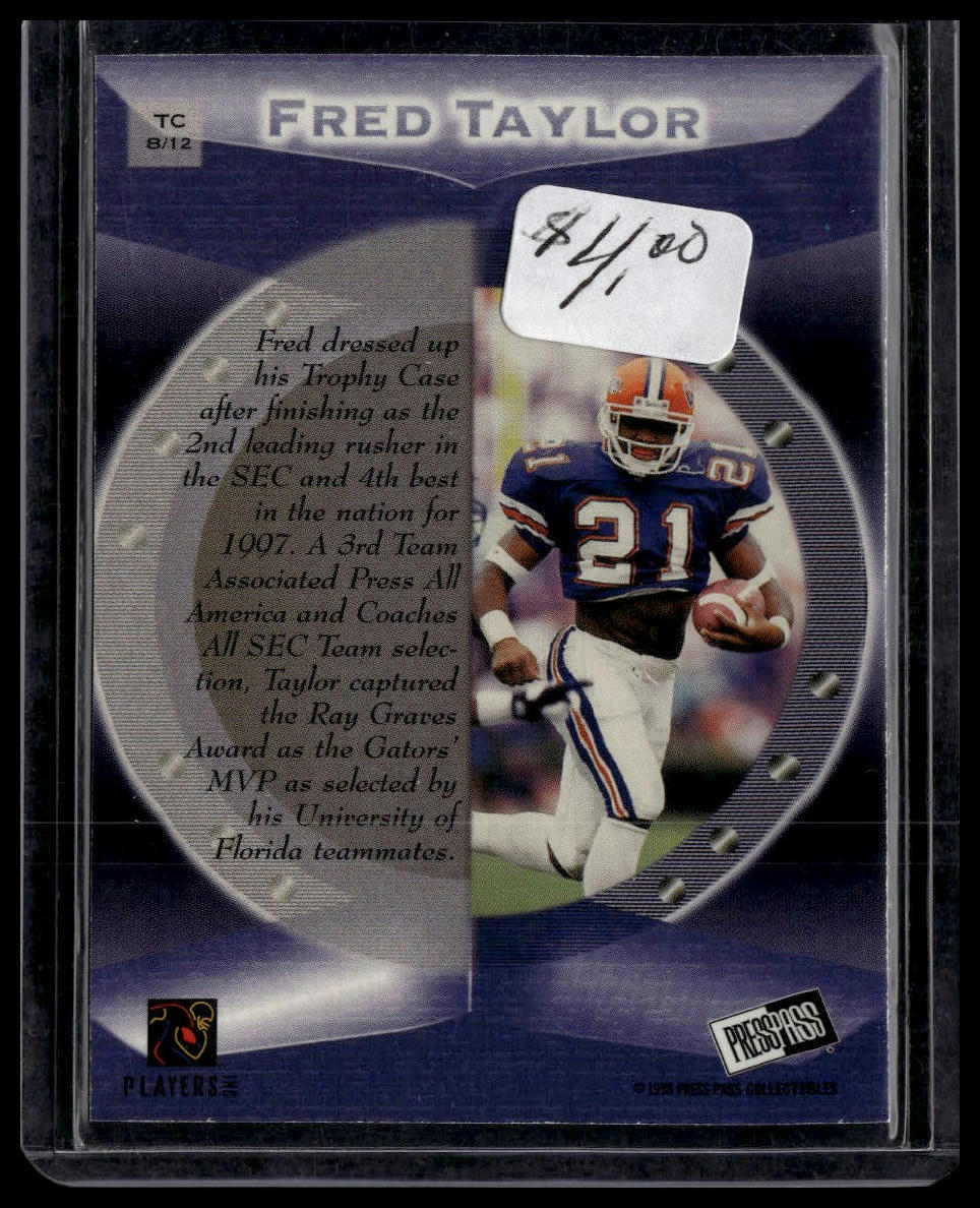 1998 Press Pass #TC8 Fred Taylor Trophy Case