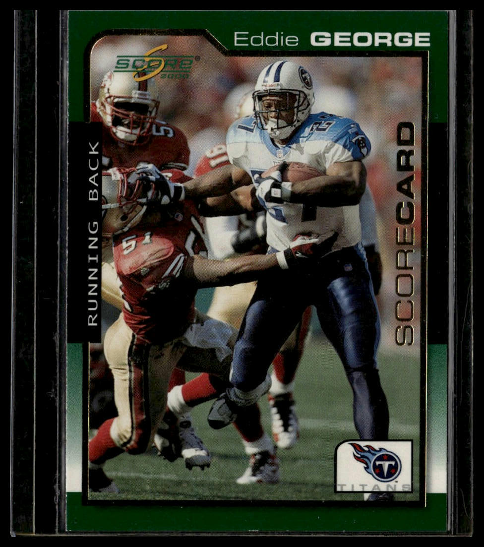 2000 Score #203 Eddie George Scorecard #/2000
