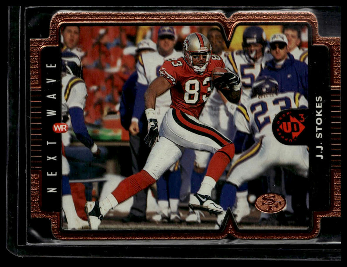 1998 Upper Deck UD3 #50 J.J. Stokes Die Cuts #/2000