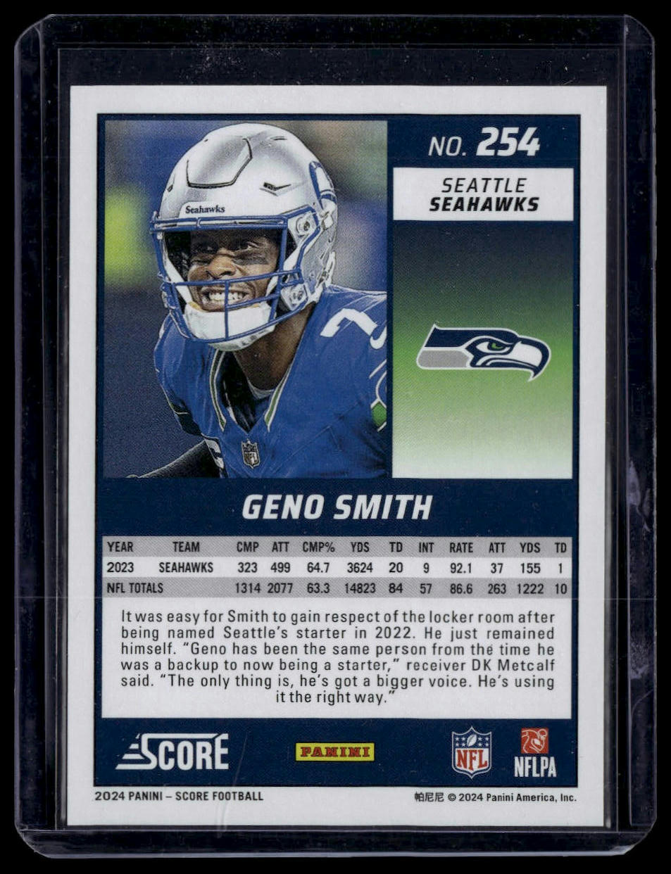 2024 Score #254 Geno Smith Lava #/630