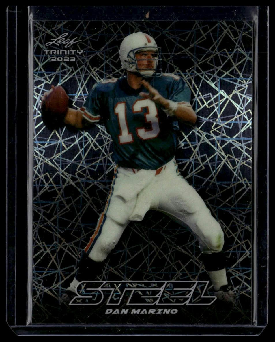 2023 Leaf Trinity (Mega Box) #S-25 Dan Marino Steel Lazer Silver