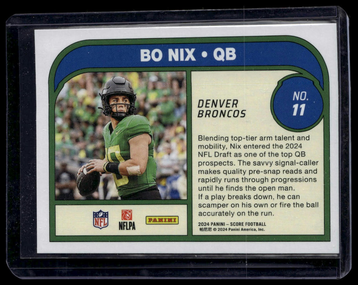 2024 Score #11 Bo Nix Protential