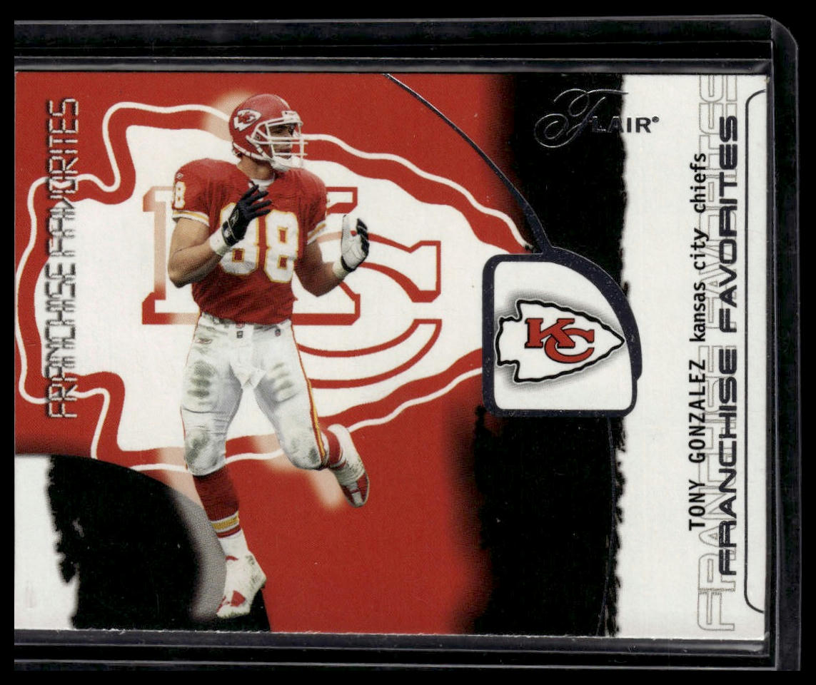 2002 Flair #11 FF Tony Gonzalez Franchise Favorites