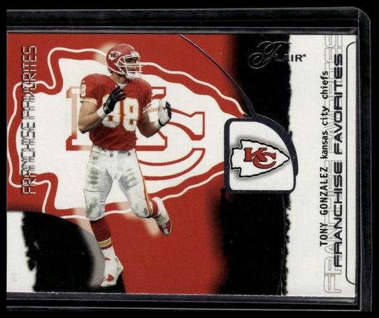 2002 Flair #11 FF Tony Gonzalez Franchise Favorites
