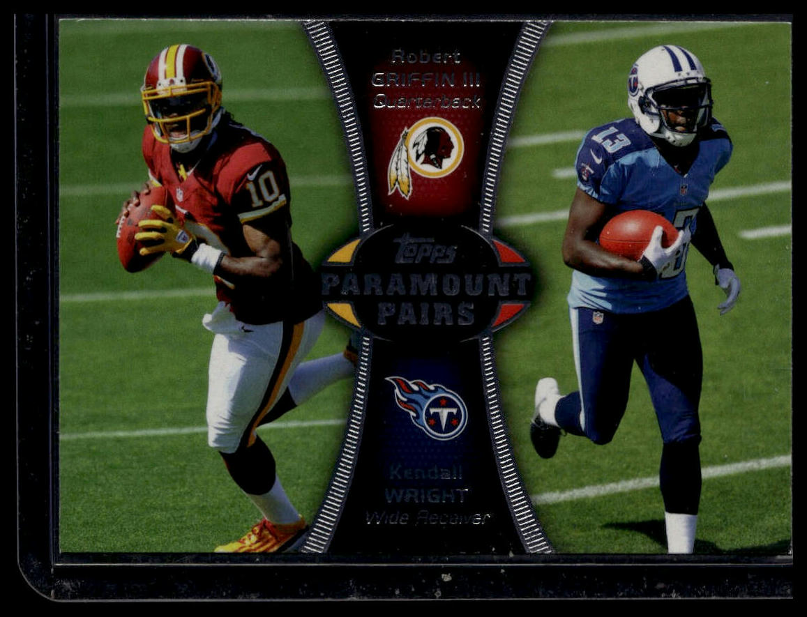 2012 Topps #PA-GW Robert Griffin III / Kendall Wright Paramount Pairs