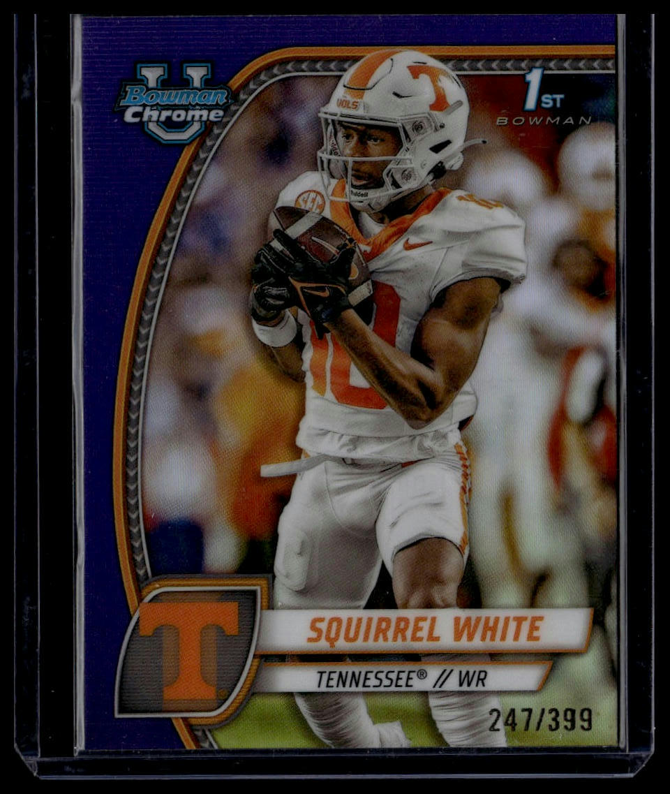 2024 Bowman University Chrome #166 Squirrel White Purple Refractor #/399
