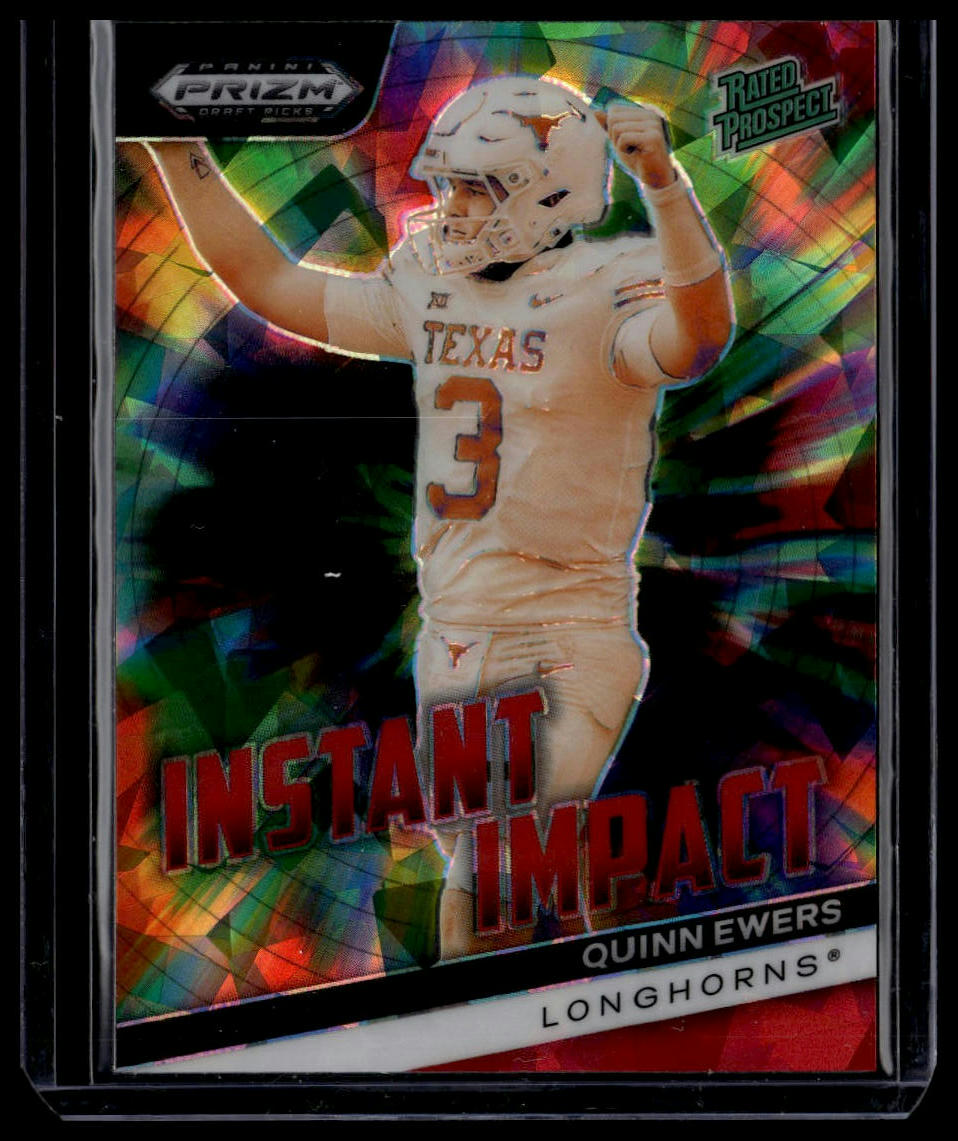 2024 Panini Prizm Draft Picks #II-QE Quinn Ewers Instant Impact Red Ice