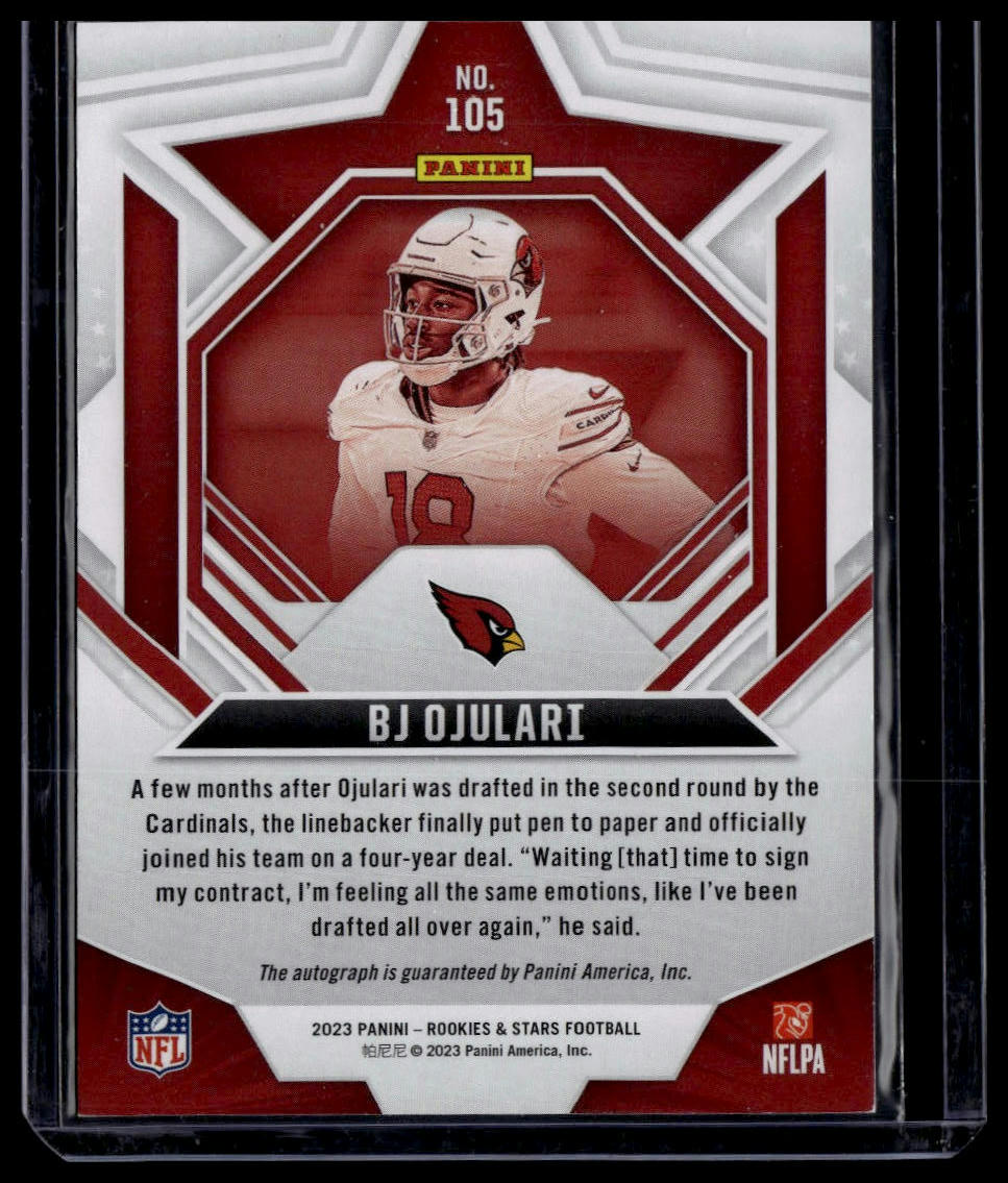 2023 Panini Rookies & Stars #105 BJ Ojulari Rookies Signatures #/299
