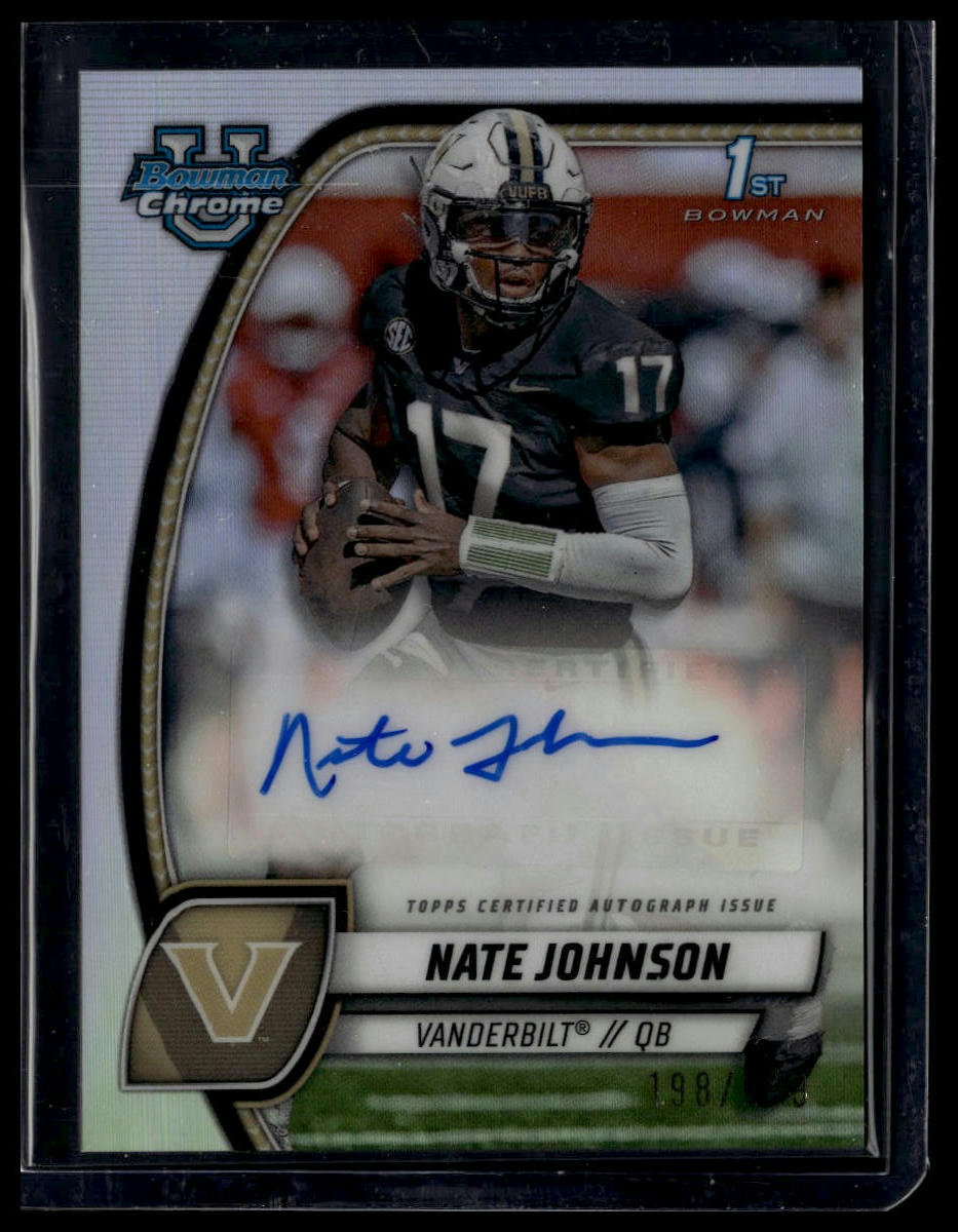 2024 Bowman U Chrome #PA-NJO Nate Johnson Prospect Auto Refractor /299