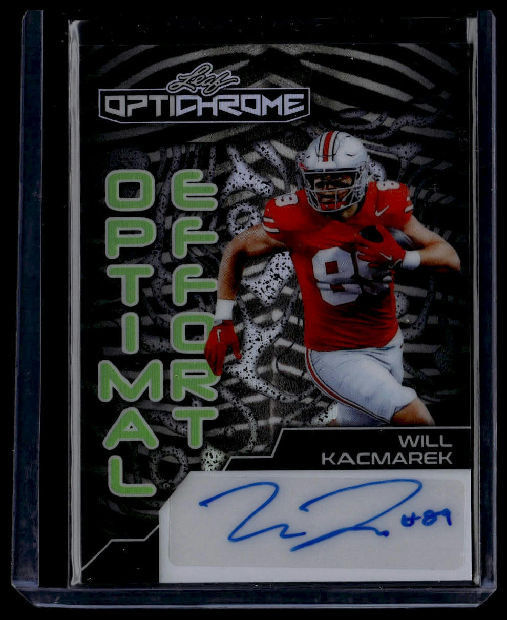 2024 Leaf Eclectic Optichrome Optimal Effort Zebra #OOE-WK1 Will Kacmarek /4