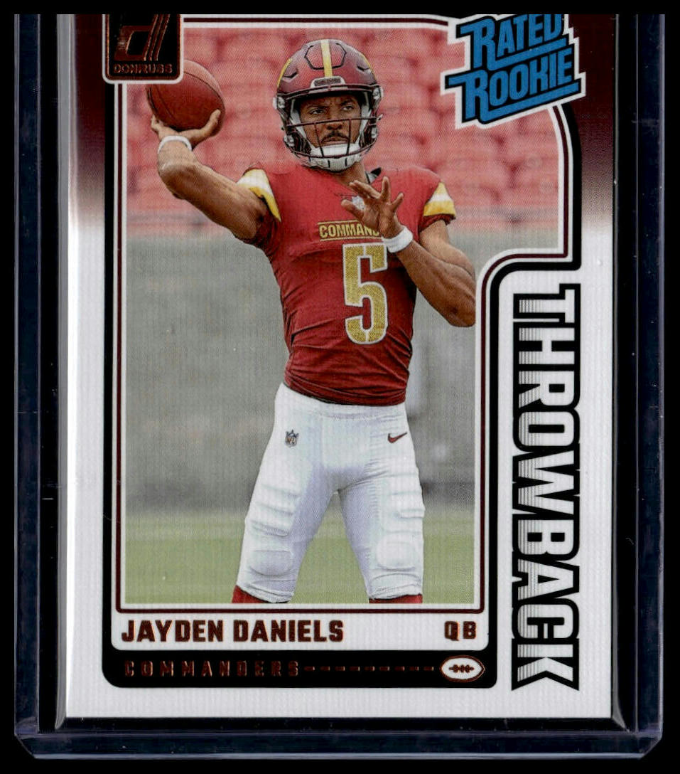 2024 Donruss #43 Jayden Daniels Rated Rookies Throwback