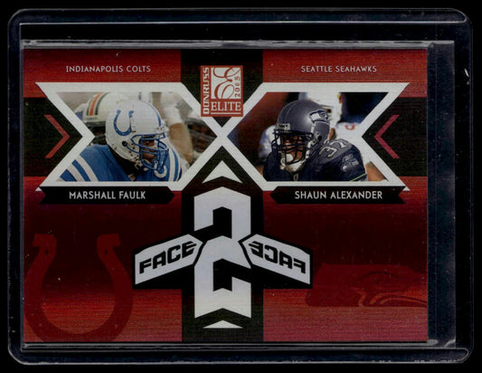 2005 Donruss Elite #CB-16 Faulk / Alexander SN250 Face 2 Face Red #/250