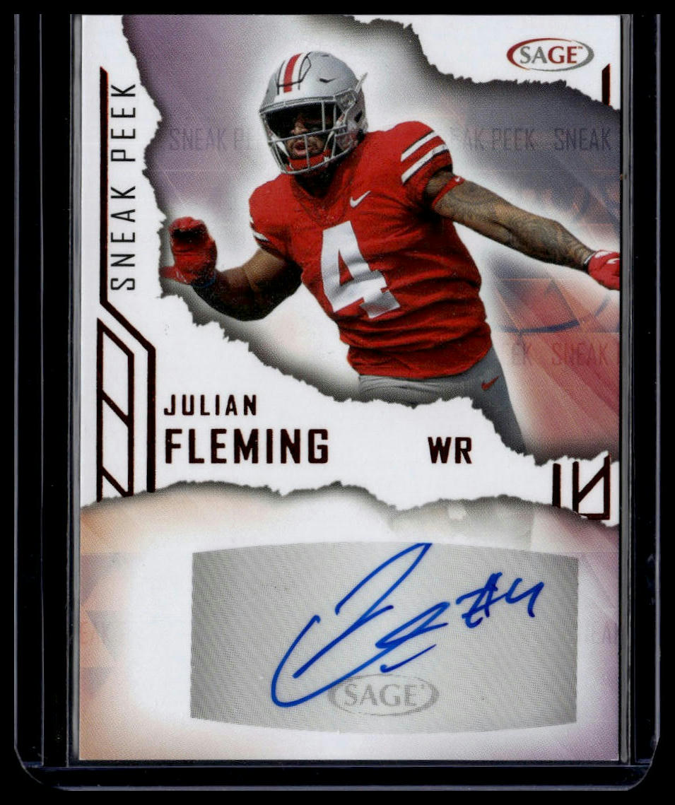 2023 SAGE HIT #SPA-JF Julian Fleming Sneak Peek Autographs (Low Series)
