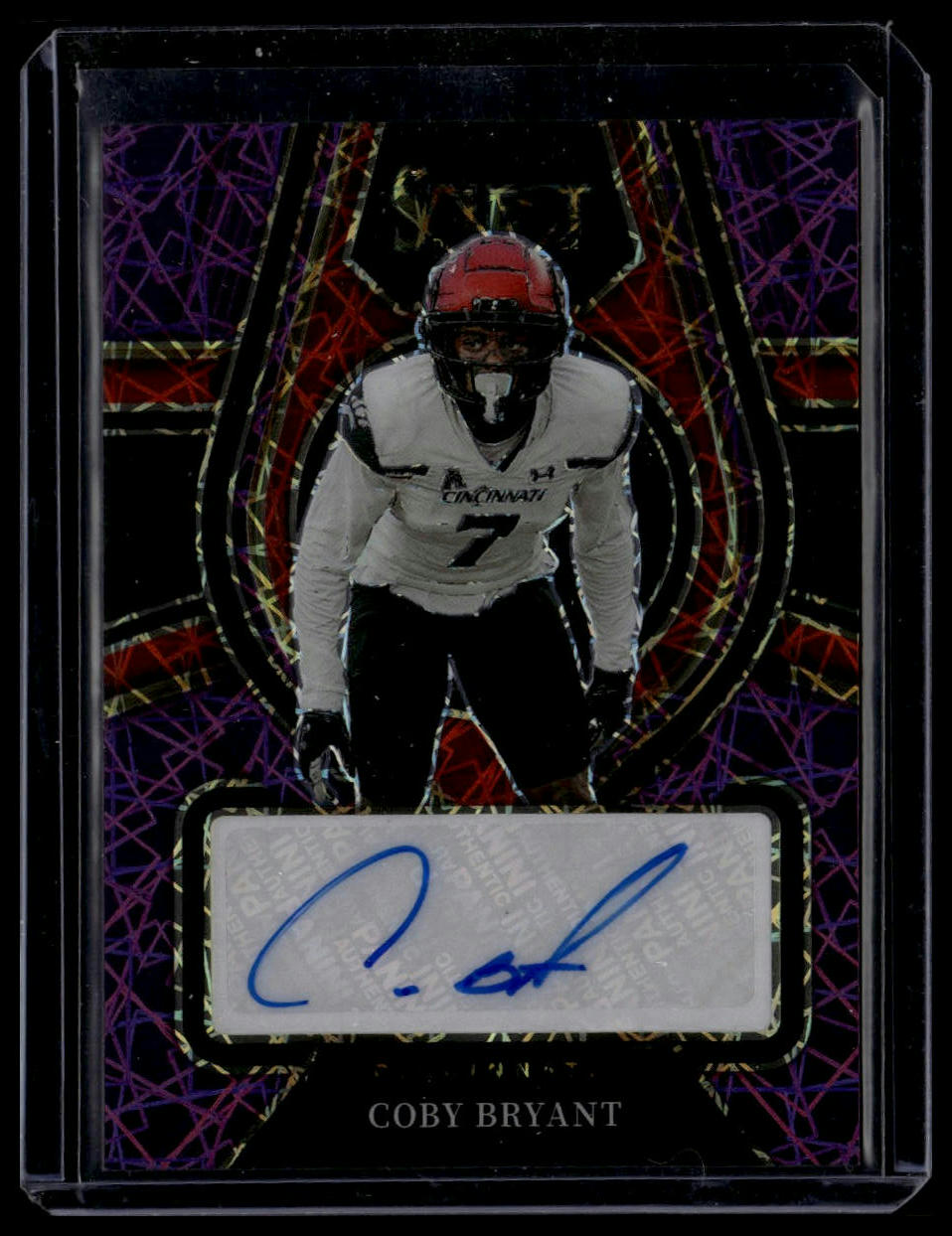 2022 Panini Select Draft Picks #RS-CBR Coby Bryant Signatures Purple Lazer /89