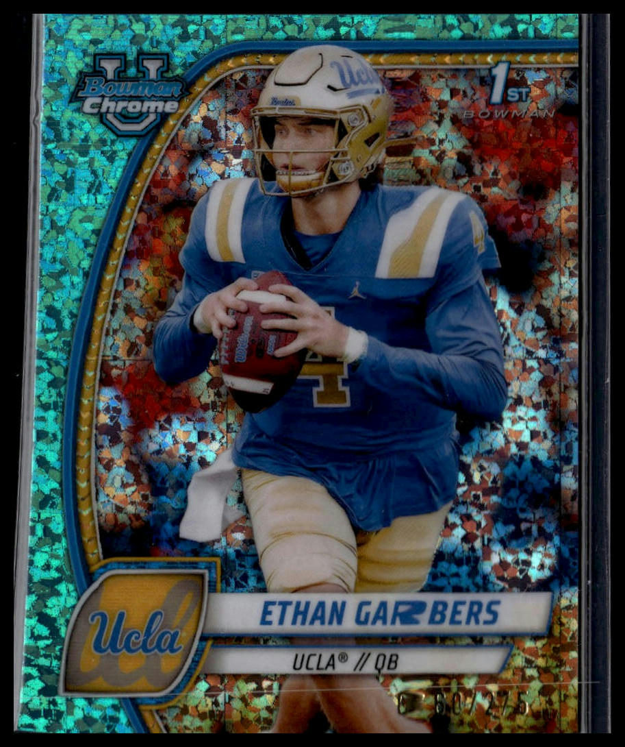2024 Bowman U Chrome #72 Ethan Garbers Aqua Diamond Refractor /275