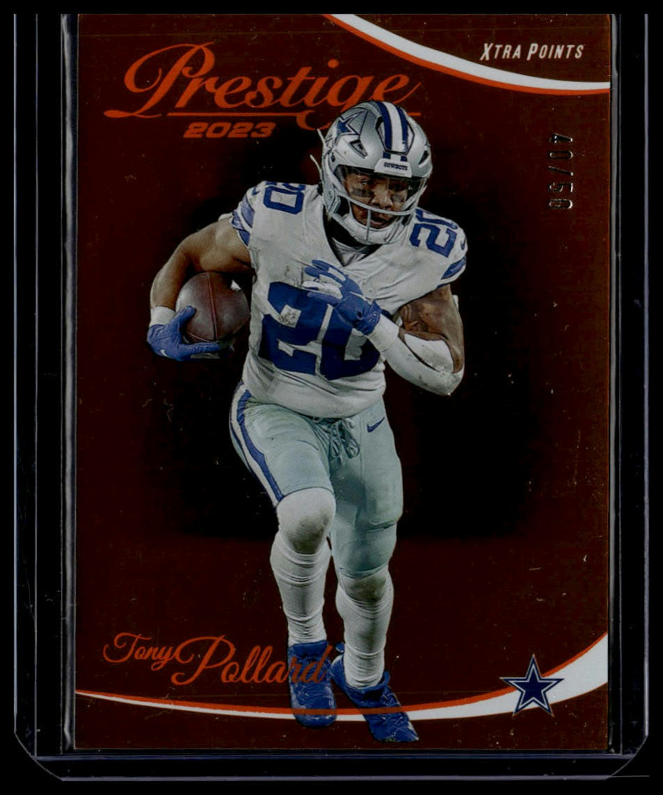 2023 Panini Prestige #85 Tony Pollard Xtra Points Orange #/50