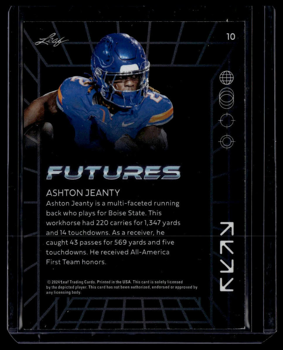2024 Leaf Futures #10 Ashton Jeanty Gold #/249