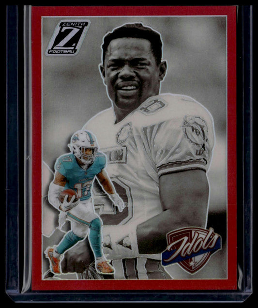 2024 Panini Zenith #20 Jaylen Waddle / Mark Duper SN49 Idols Red