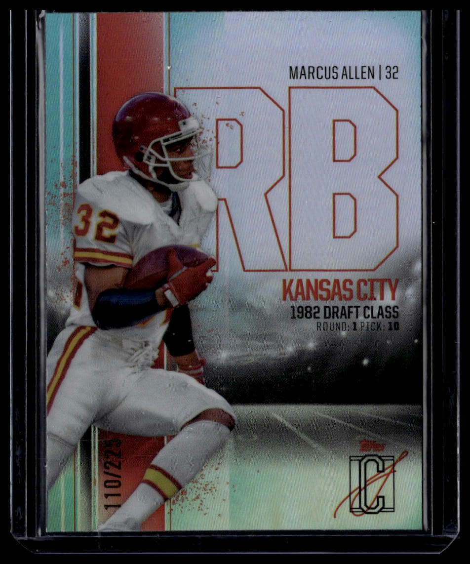 2024 Topps Signature Class #BCV-24 Marcus Allen Variation Teal Refractor /225