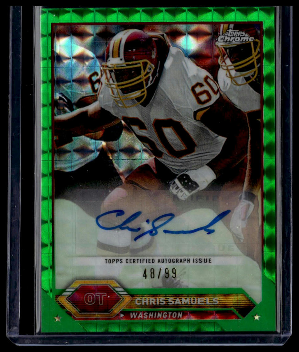 2023 Topps Composite #TCA-CSA Chris Samuels Autographs Green Geometric /99