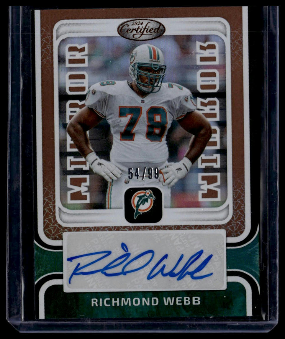 2024 Panini Certified #MS-RWEB Richmond Webb Mirror Signatures Bronze #/99