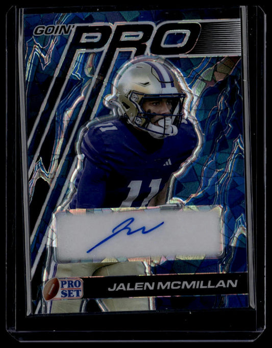 2024 Pro Set Metal #GP-JMM Jalen McMillan Goin' Pro Crystal Water