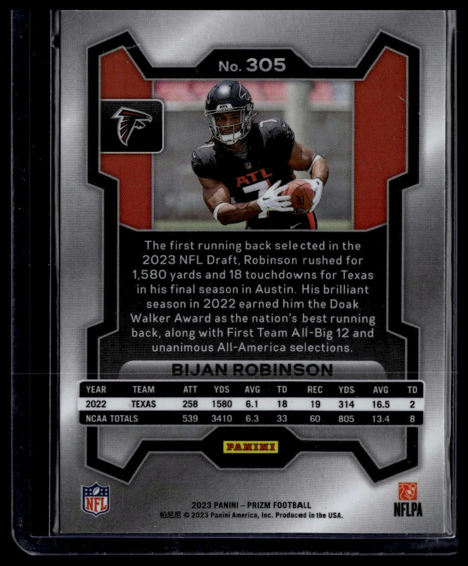 2023 Panini Prizm #305 Bijan Robinson