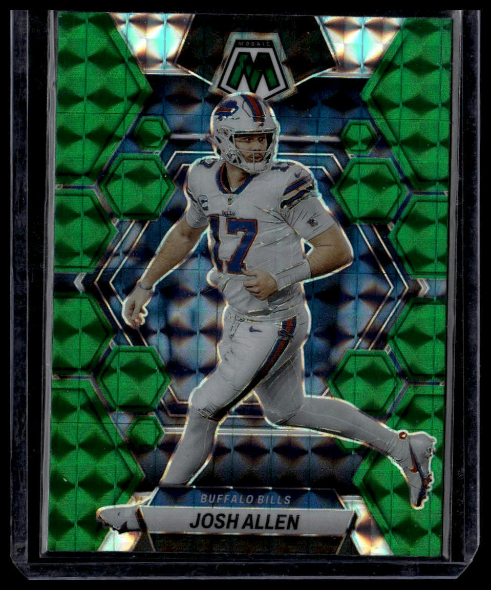 2023 Panini Mosaic #21 Josh Allen Green Mosaic