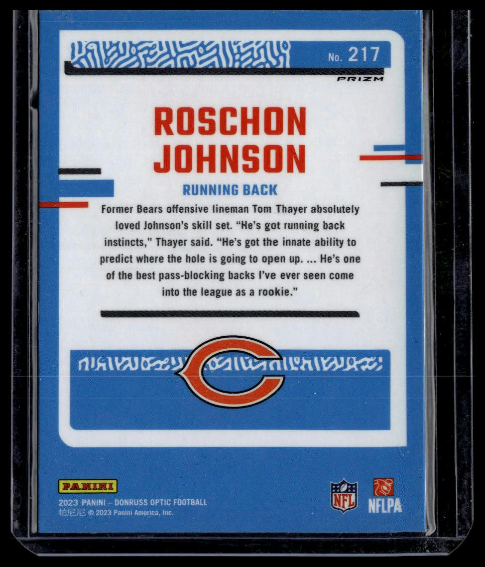 2023 Donruss Optic #217 Roschon Johnson Holo