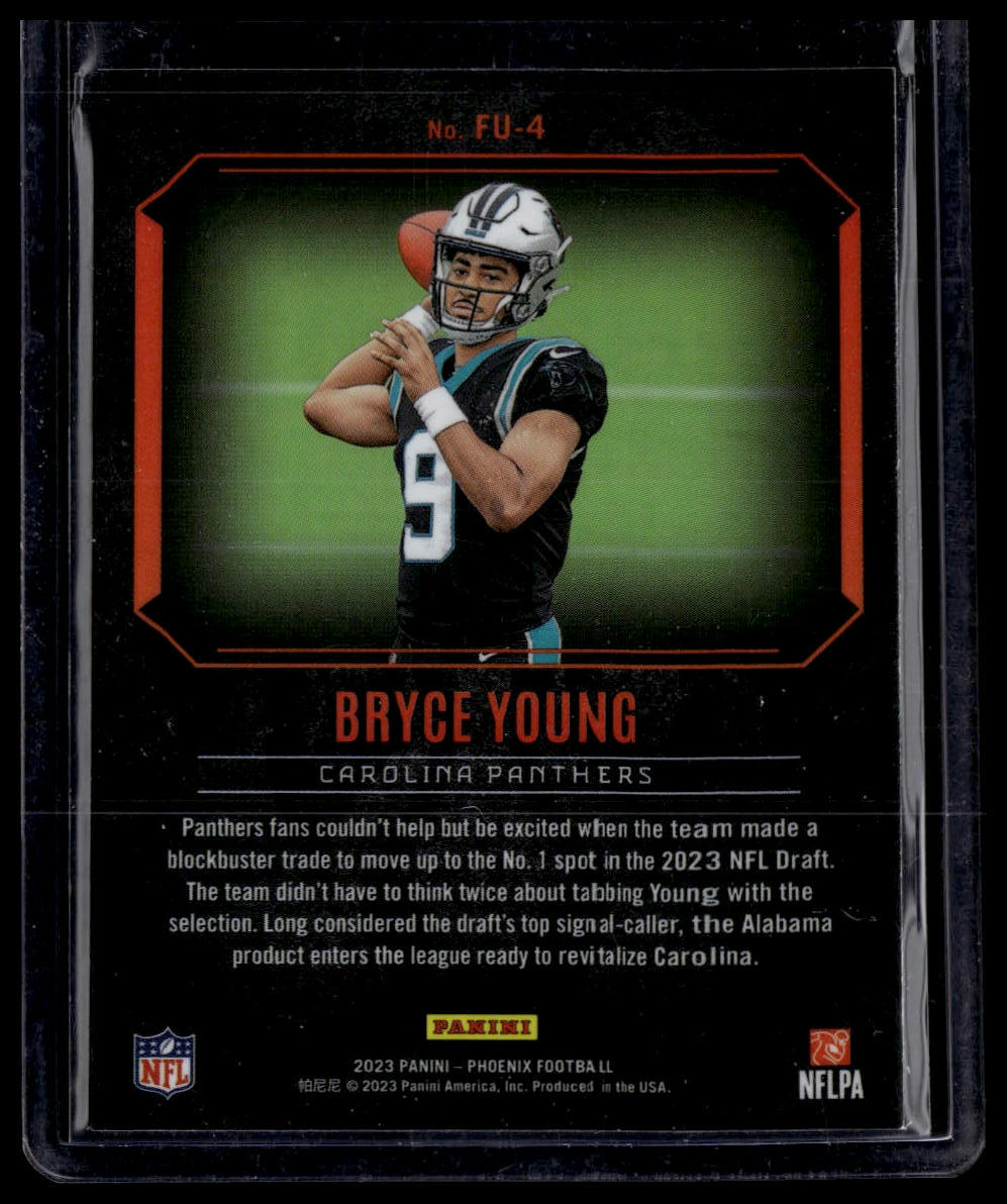 2023 Panini Phoenix #FU-4 Bryce Young Fired Up