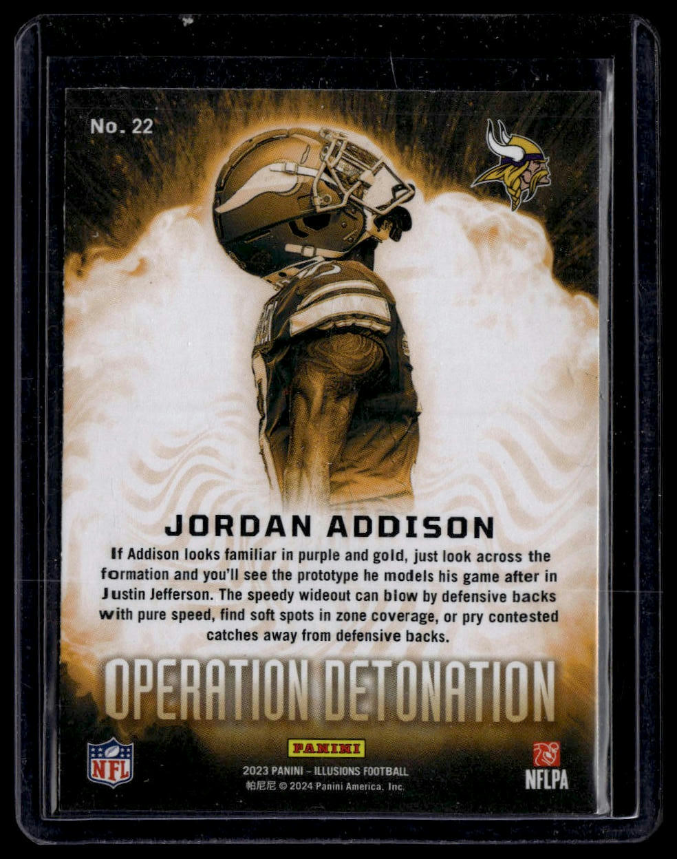 2023 Panini Illusions #22 Jordan Addison Operation Detonation