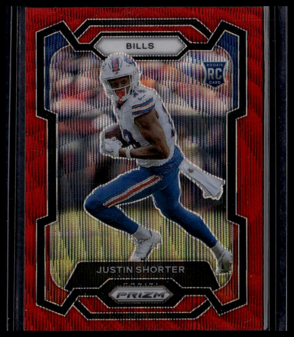 2023 Panini Prizm #310 Justin Shorter Red Wave #/149