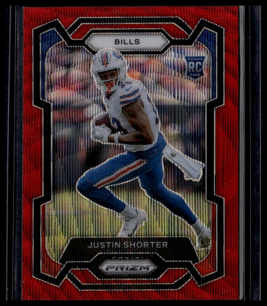 2023 Panini Prizm #310 Justin Shorter Red Wave #/149