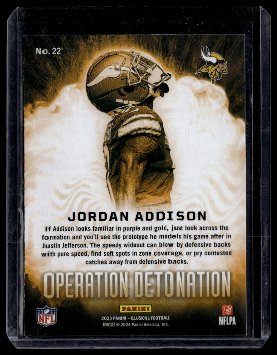 2023 Panini Illusions #22 Jordan Addison Operation Detonation