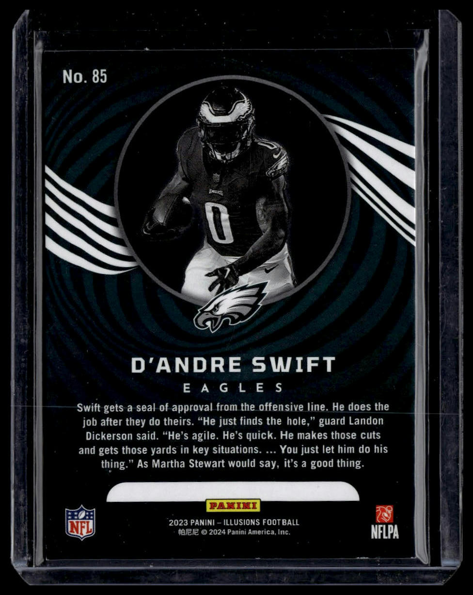2023 Panini Illusions #85 D'Andre Swift Bronze Trophy Collection #/499