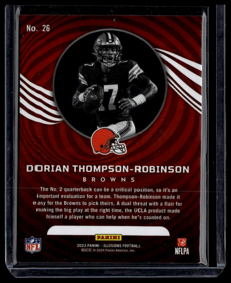 2023 Panini Illusions #26 Dorian Thompson-Robinson Black Ice /99