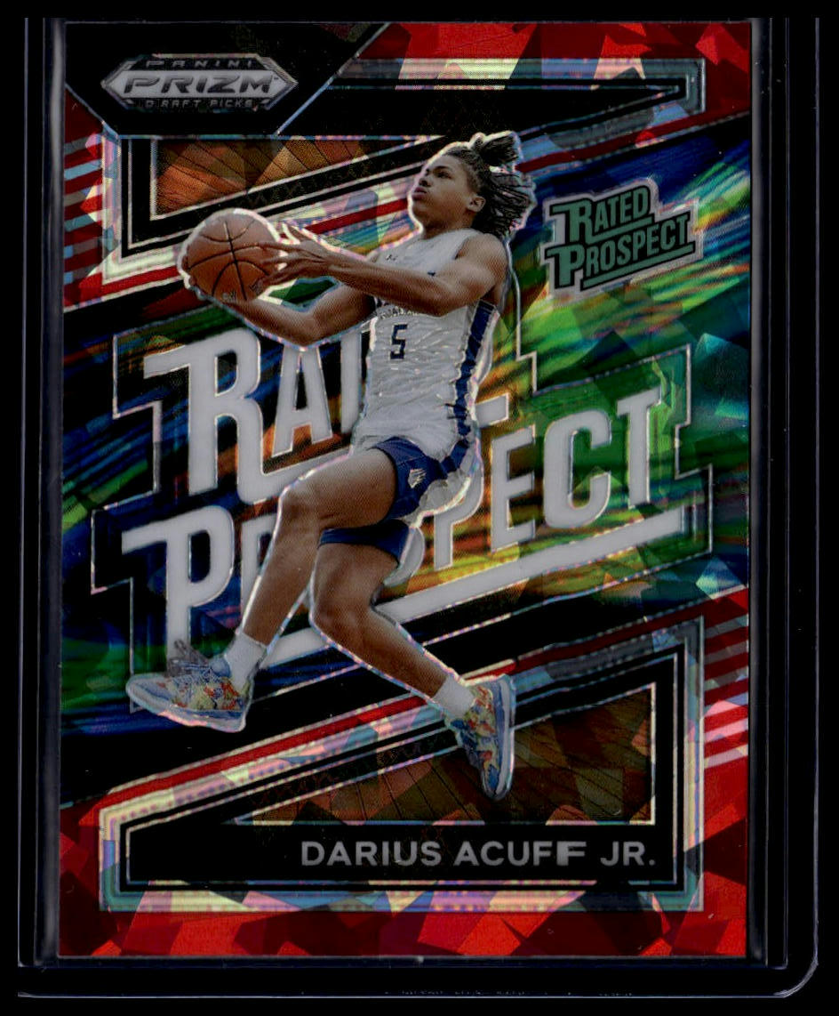 2024 Panini Prizm Draft Picks #7 Darius Acuff Jr. Rated Prospect Prizms Red Ice