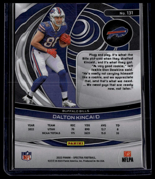 2023 Panini Spectra #131 Dalton Kincaid