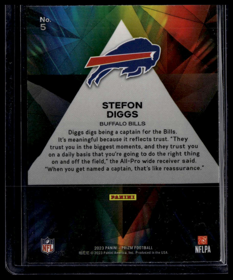 2023 Panini Prizm #5 Stefon Diggs Prizmatic