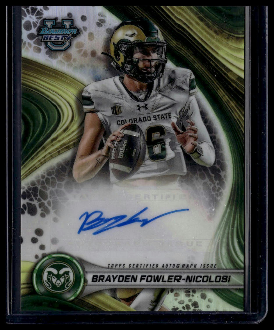 2024 Bowman U Best #BOA-BF Brayden Fowler-Nicolosi Best of 2024 Autographs