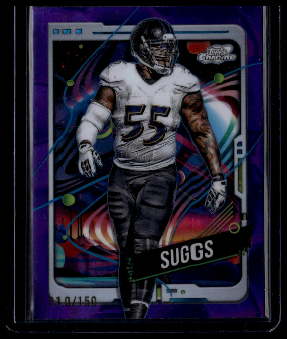 2024 Topps Chrome Cosmic #4 Terrell Suggs Purple Nebula Refractors #/150